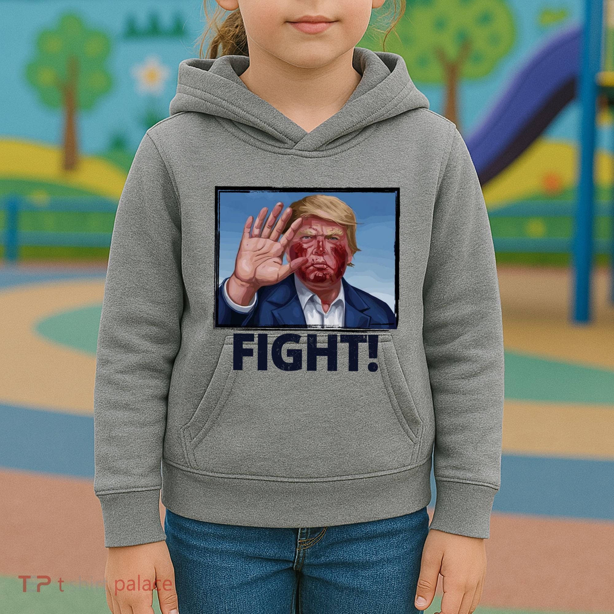 Donald Trump Fight! Rally Pro Trump Kids Hoodie