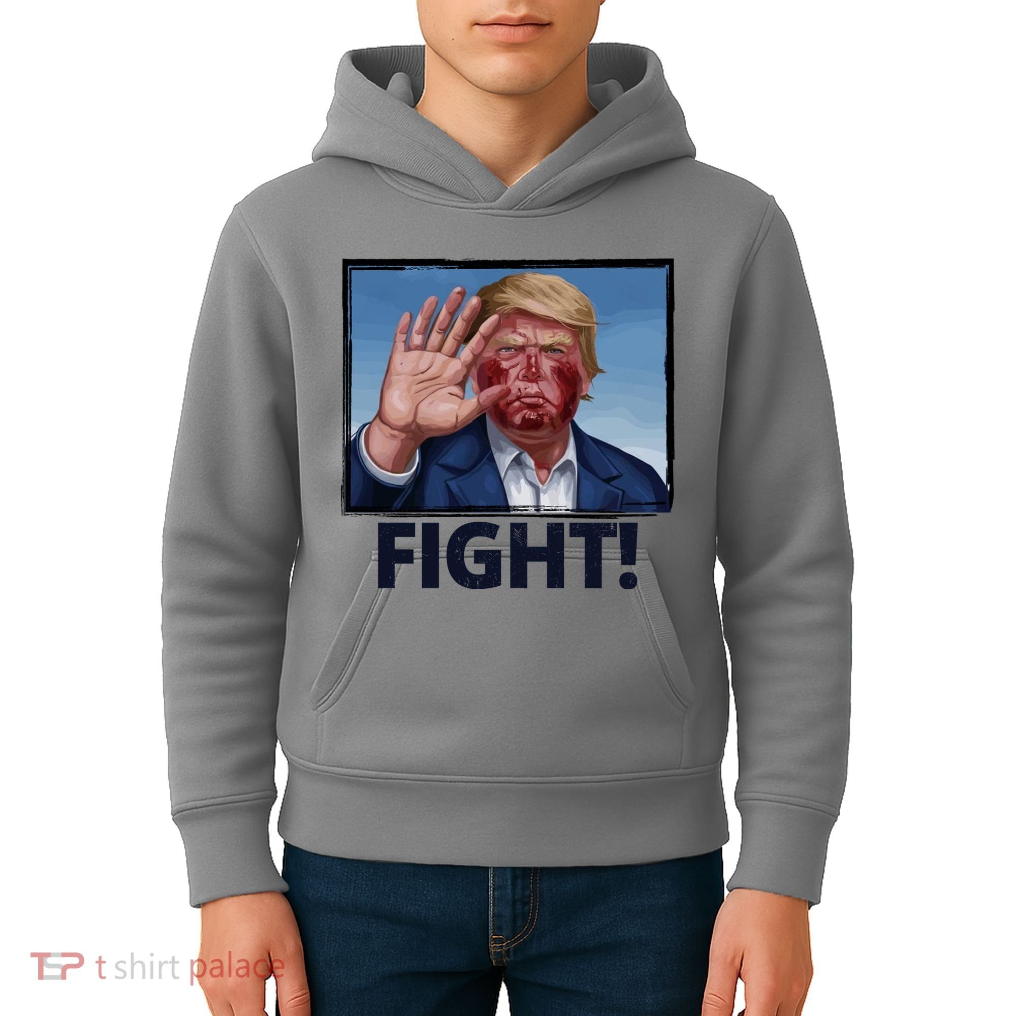 Donald Trump Fight! Rally Pro Trump Kids Hoodie