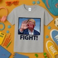 Donald Trump Fight! Rally Pro Trump Kids T-Shirt thumb 3