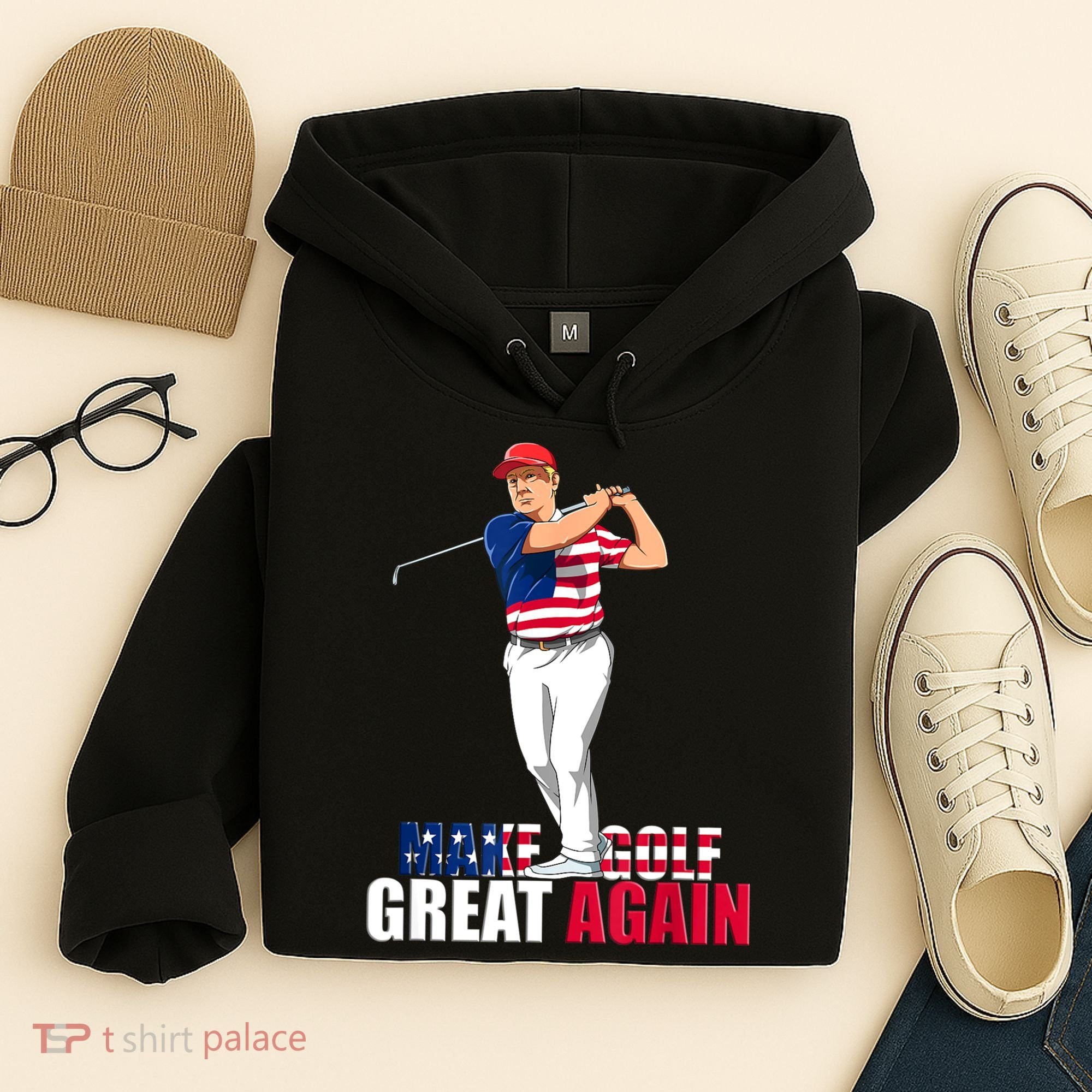 Donald Trump Funny Golf Gift Hoodie