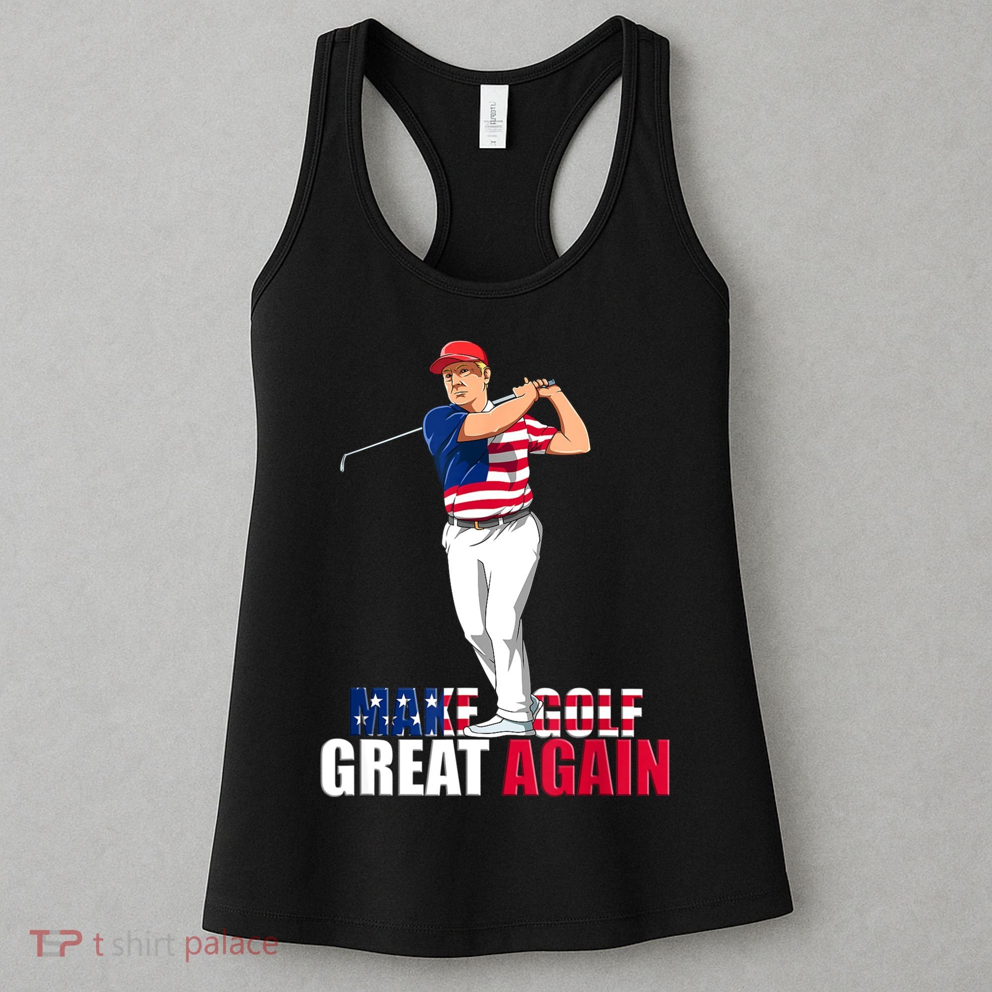 Donald Trump Funny Golf Gift Women's Tank Top