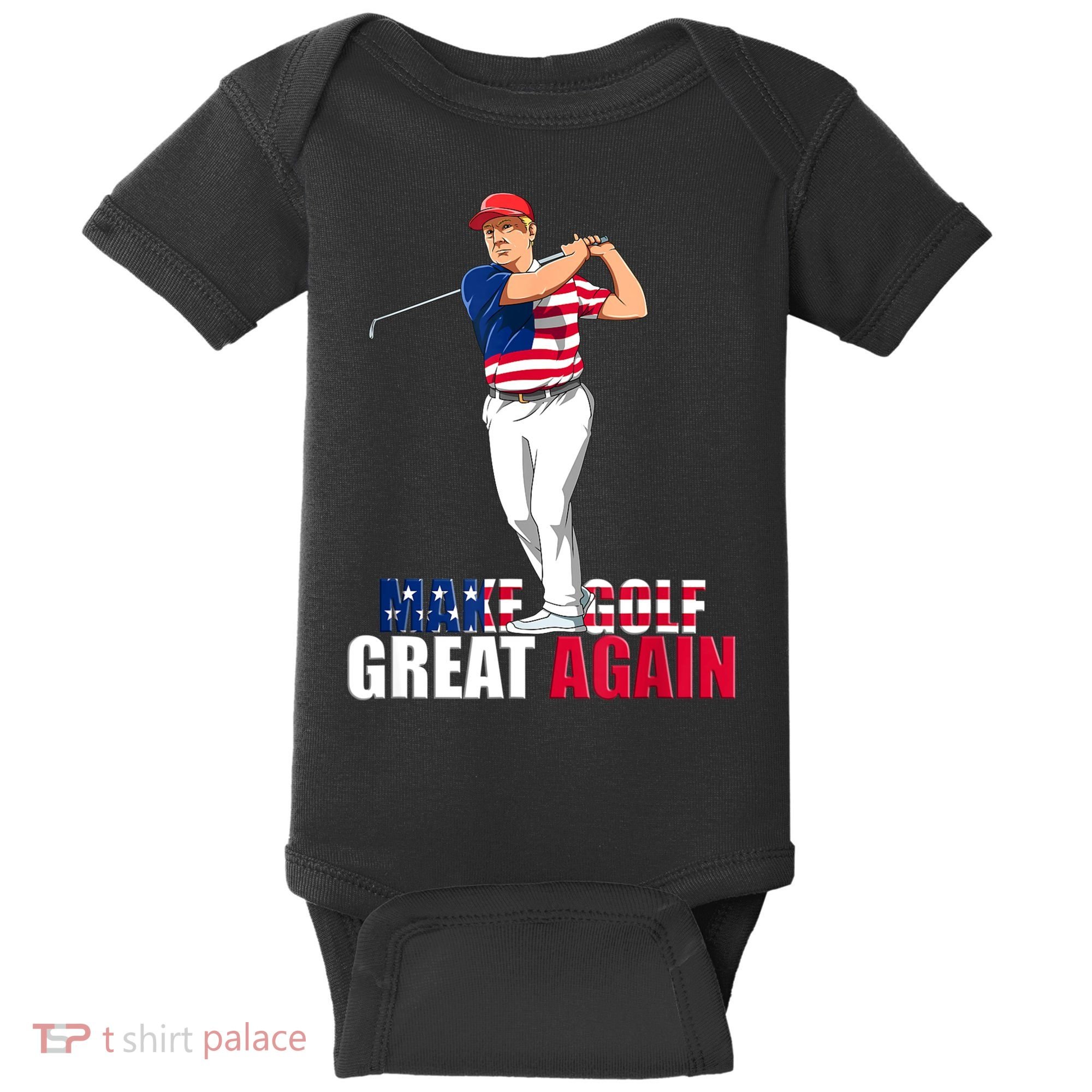 Donald Trump Funny Golf Gift Baby Bodysuit