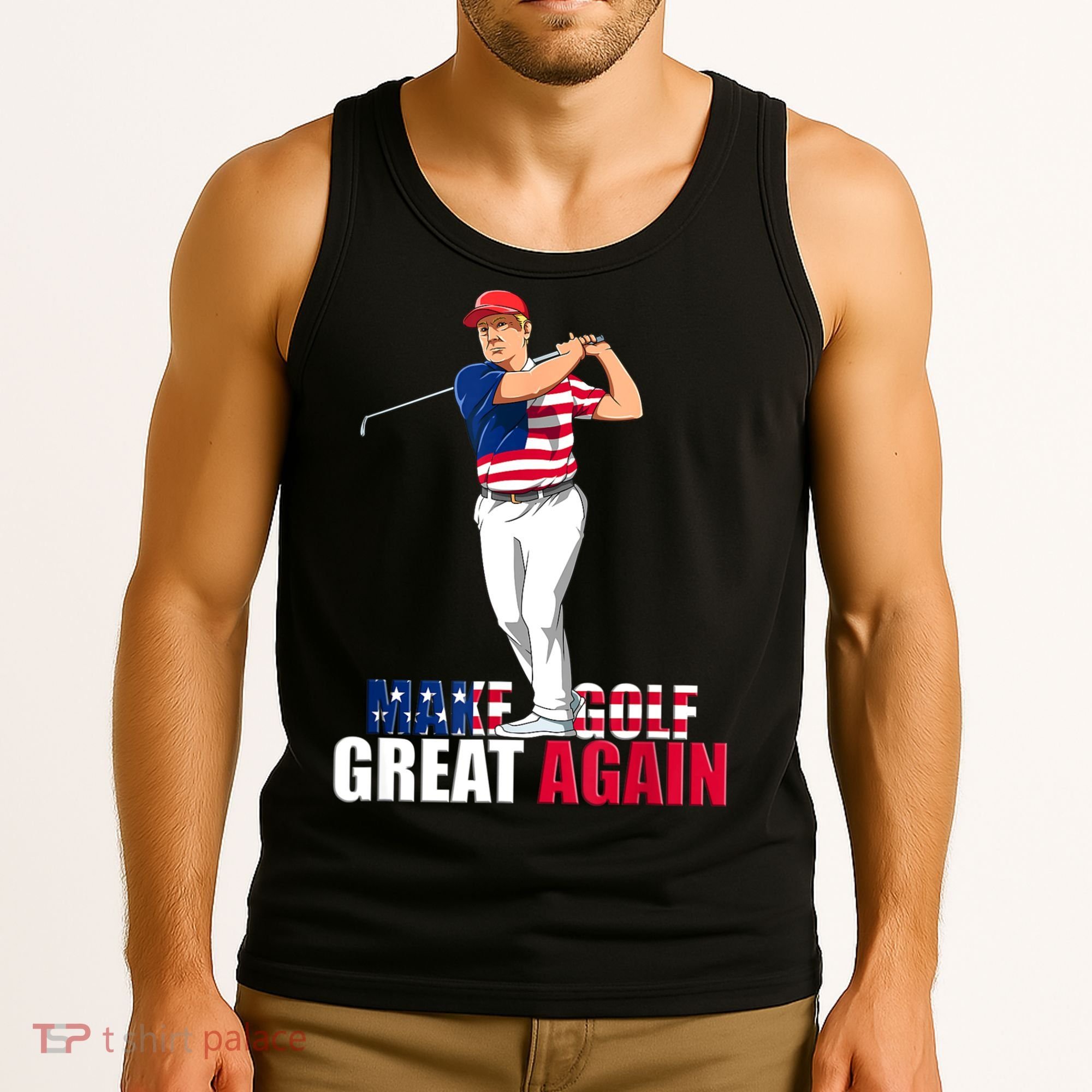 Donald Trump Funny Golf Gift Tank Top