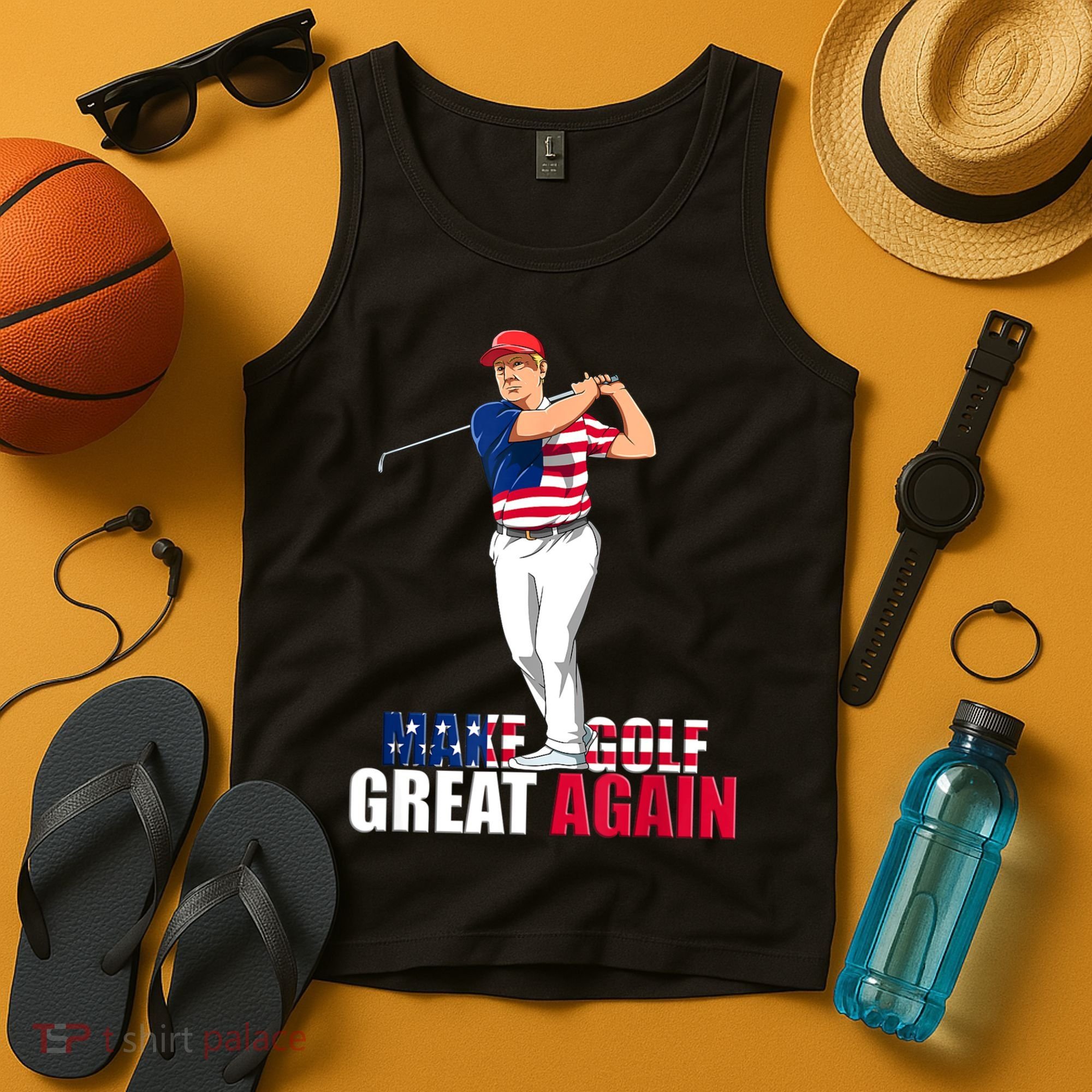 Donald Trump Funny Golf Gift Tank Top