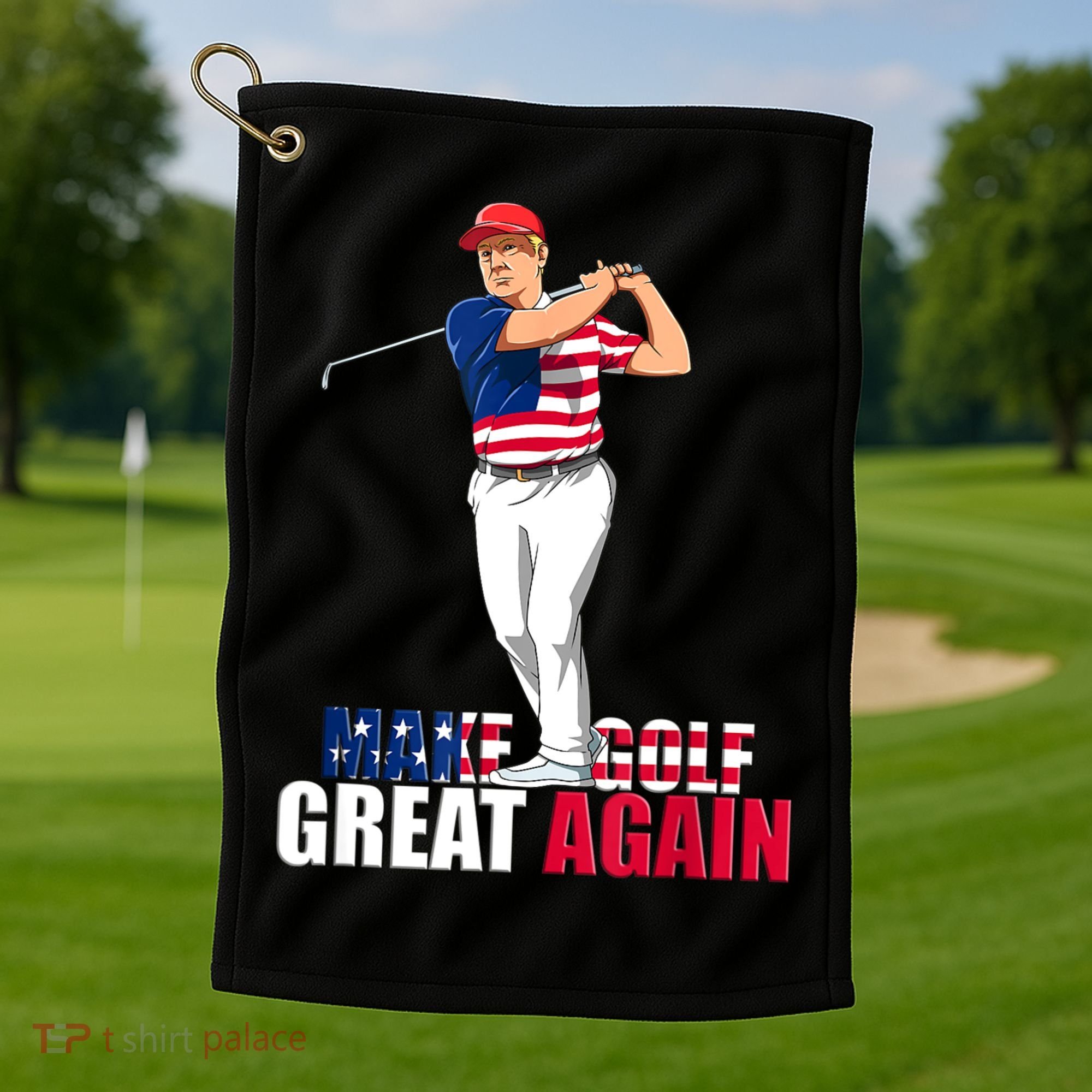 Donald Trump Funny Golf Gift Golf Towel