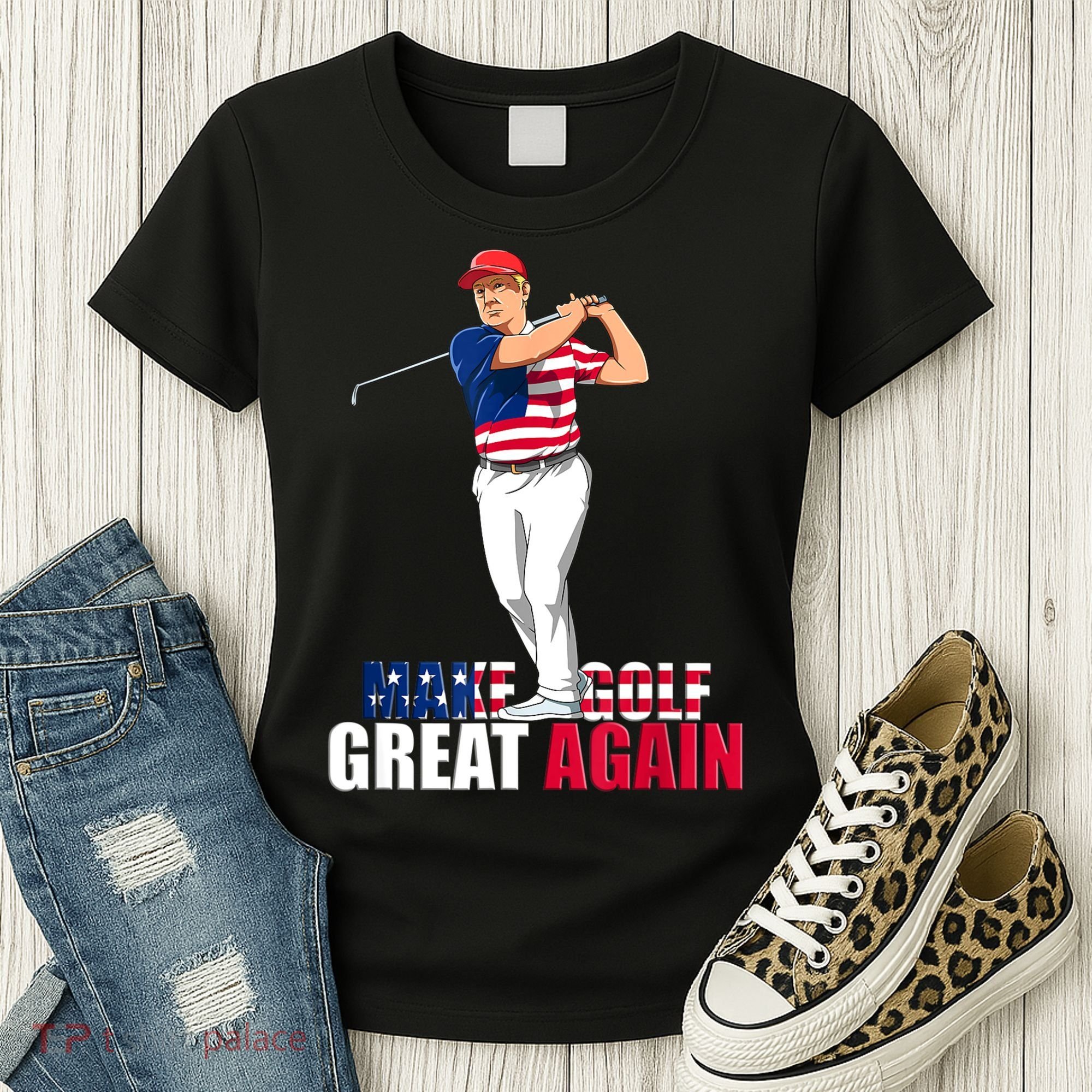 Donald Trump Funny Golf Gift Women's T-Shirt
