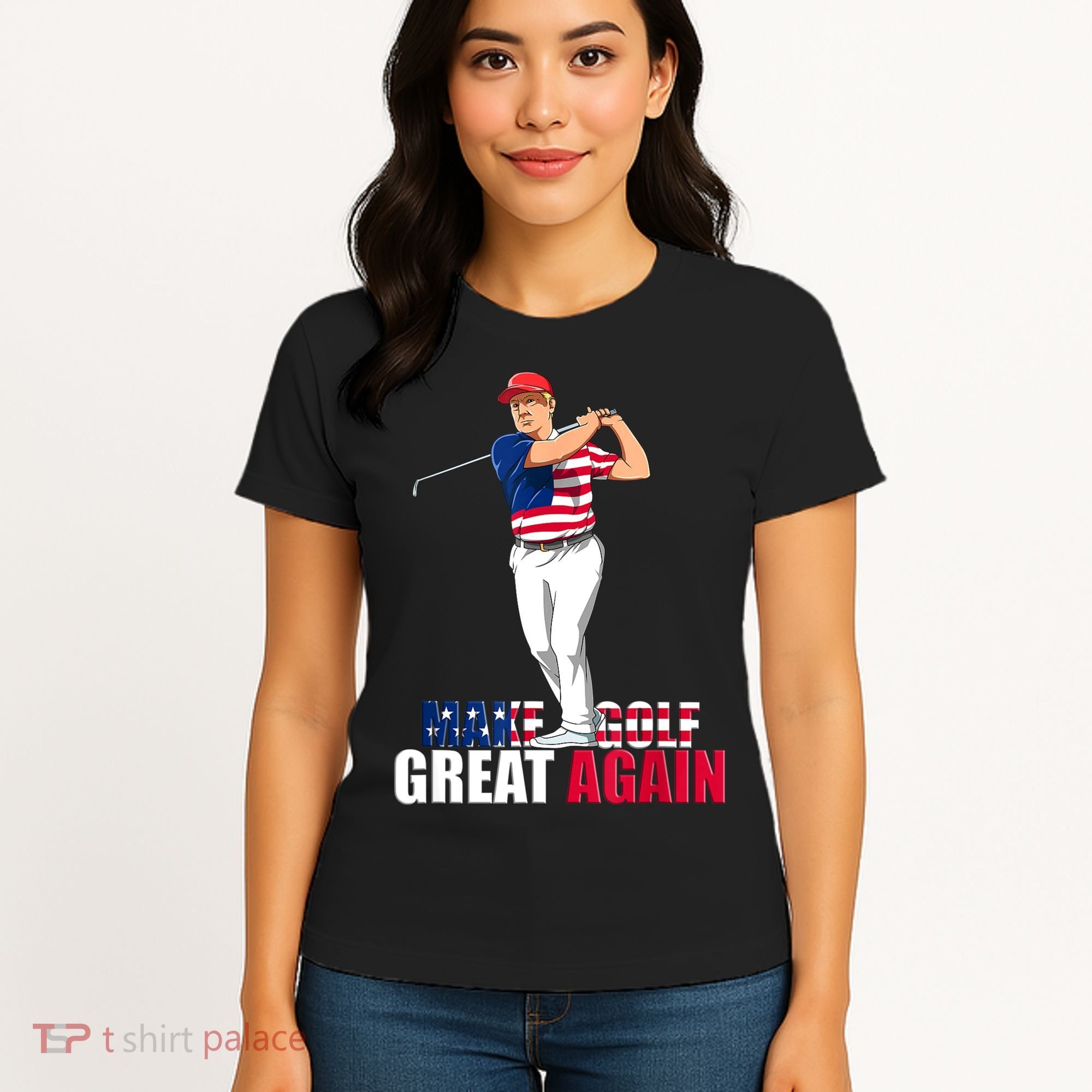 Donald Trump Funny Golf Gift Women's T-Shirt