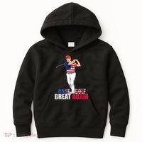 Donald Trump Funny Golf Gift Kids Hoodie thumb 0