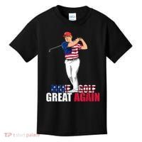 Donald Trump Funny Golf Gift Kids T-Shirt thumb 0