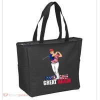 Donald Trump Funny Golf Gift Tote Bag thumb 2