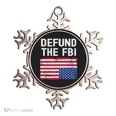 Defund The FBI American Flag Ornament