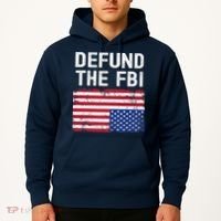 Defund The FBI American Flag Hoodie thumb 2
