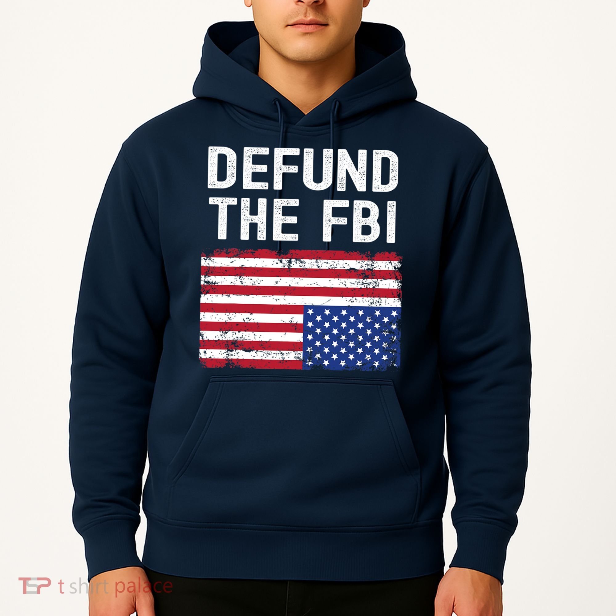 Defund The FBI American Flag Hoodie