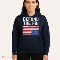 Defund The FBI American Flag Hoodie thumb 5