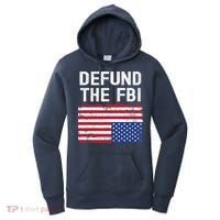 Defund The FBI American Flag Women's Hoodie thumb 0