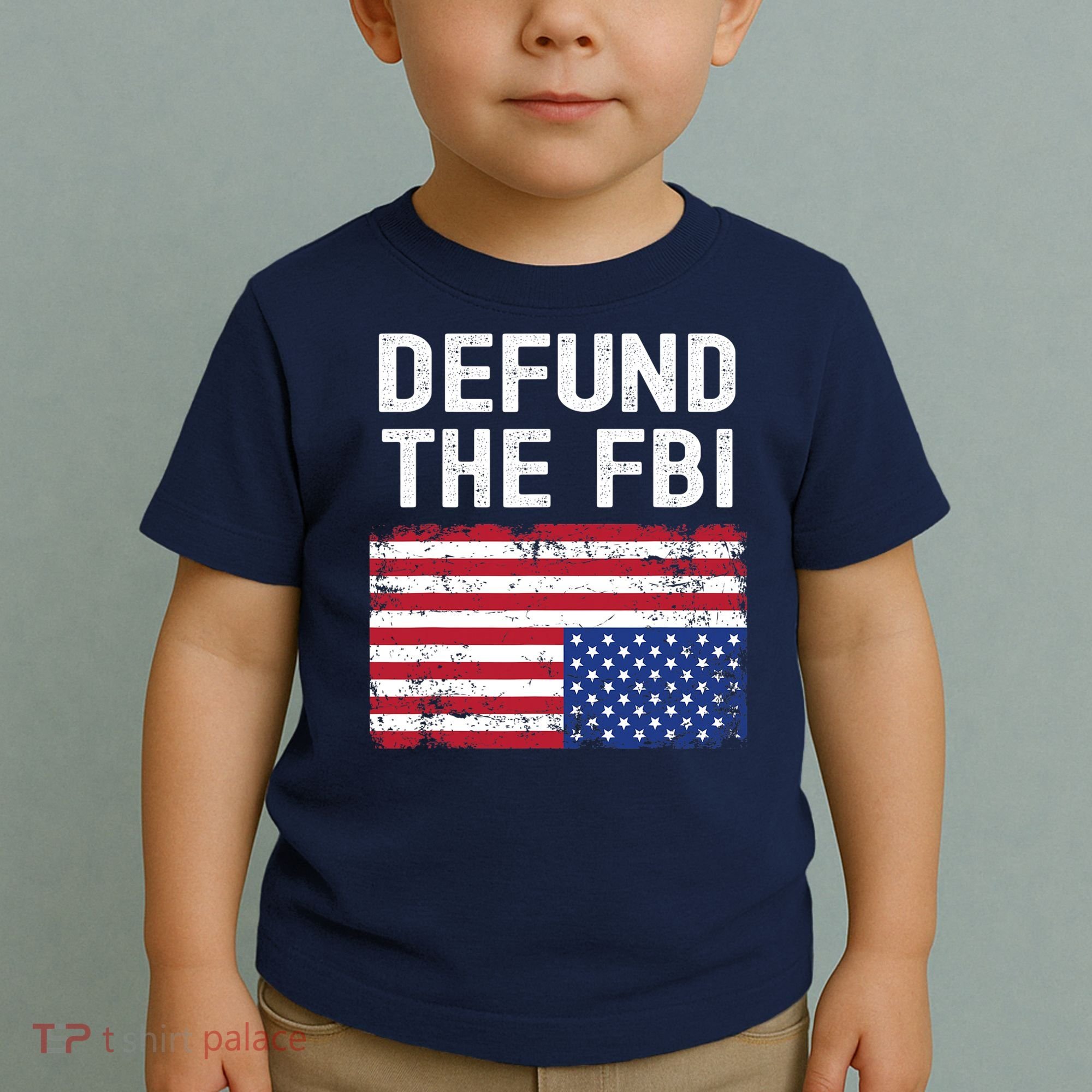 Defund The FBI American Flag Toddler T-Shirt