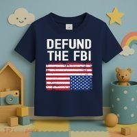 Defund The FBI American Flag Toddler T-Shirt thumb 3