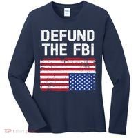 Defund The FBI American Flag Women's Long Sleeve Shirt thumb 0