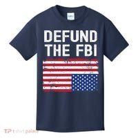 Defund The FBI American Flag Kids T-Shirt thumb 0