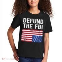Defund The FBI American Flag Kids T-Shirt thumb 2