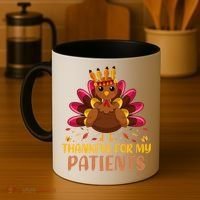 Doctor Thankful For My Patients Nurse Thanksgiving Meaningful Gift Coffee Mug thumb 4