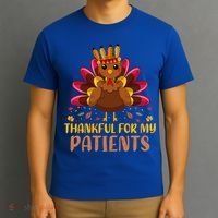 Doctor Thankful For My Patients Nurse Thanksgiving Meaningful Gift T-Shirt thumb 3