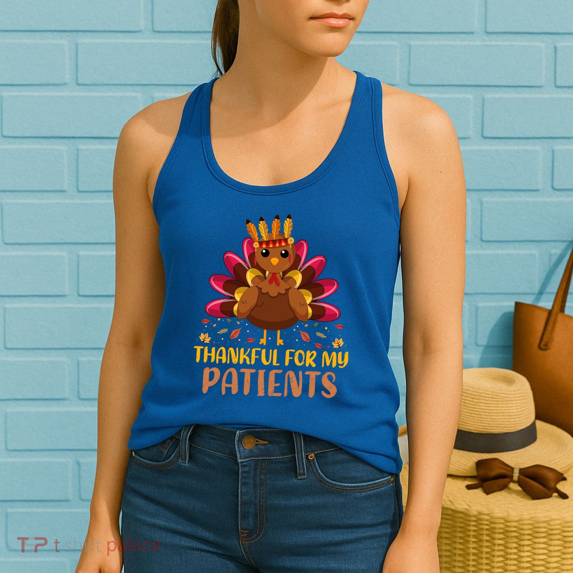 Doctor Thankful For My Patients Nurse Thanksgiving Meaningful Gift Women's Tank Top
