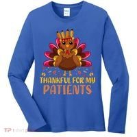 Doctor Thankful For My Patients Nurse Thanksgiving Meaningful Gift Women's Long Sleeve Shirt thumb 0