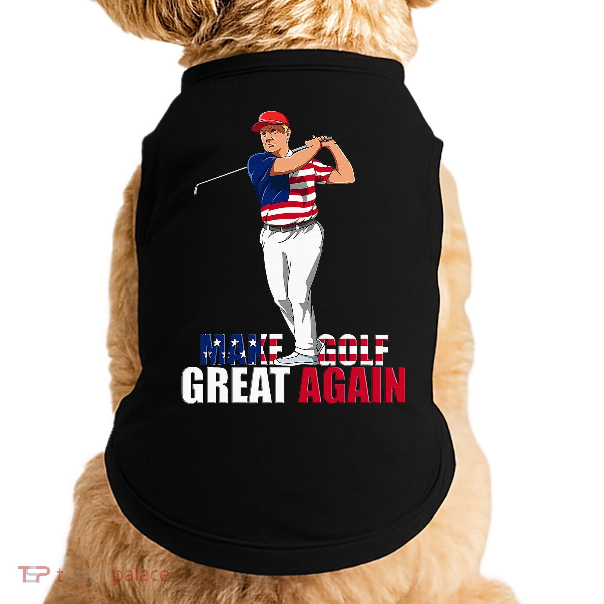 Donald Trump Funny Golf Gift Doggie Tank