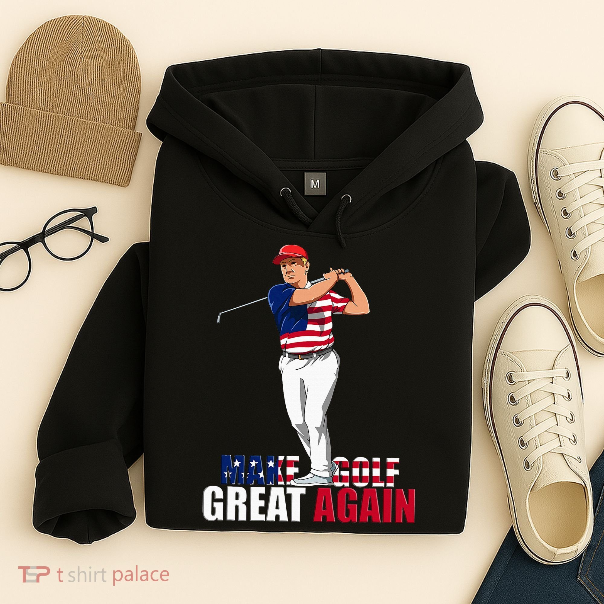 Donald Trump Funny Golf Gift Hoodie