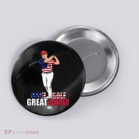 Donald Trump Funny Golf Gift Button thumb 0
