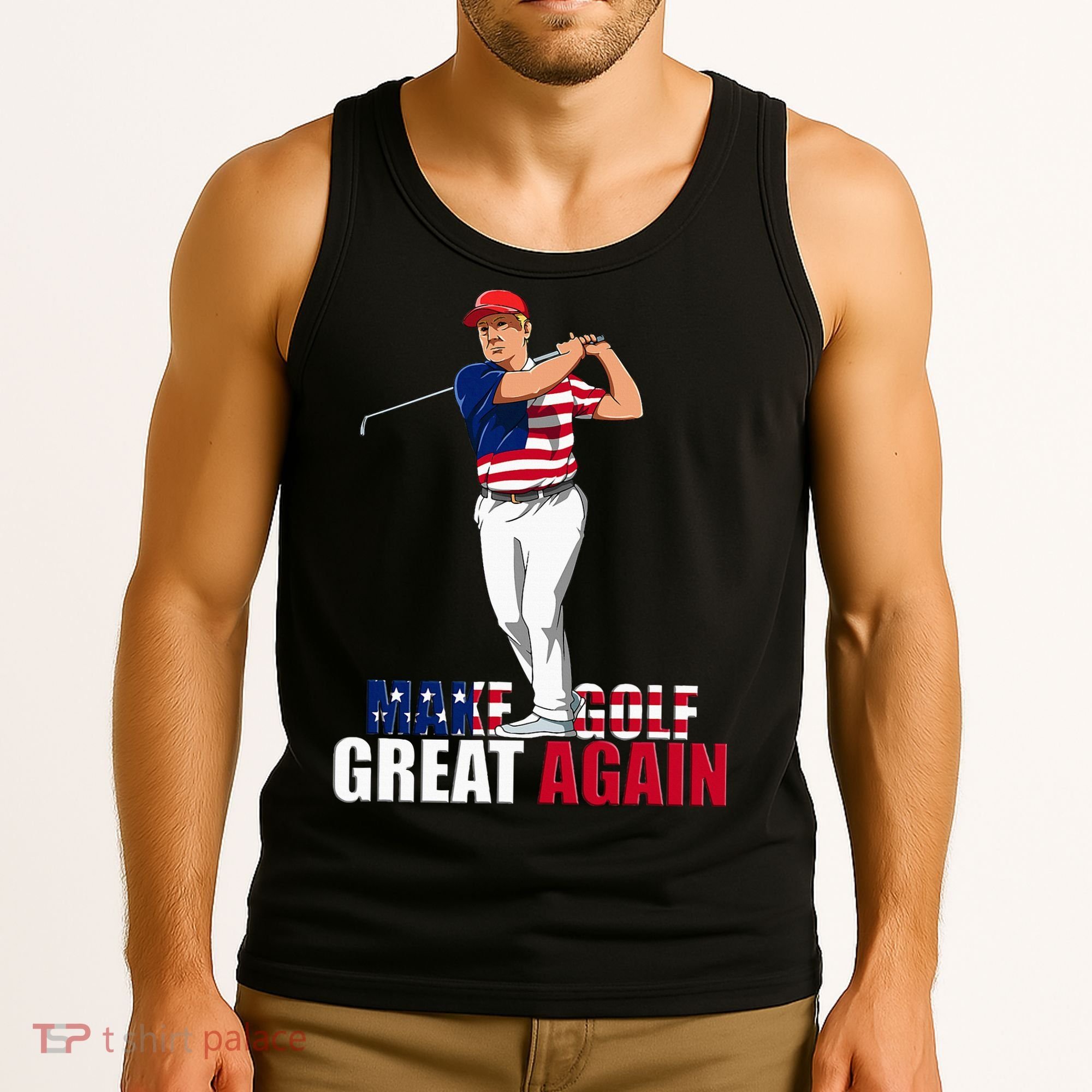 Donald Trump Funny Golf Gift Tank Top