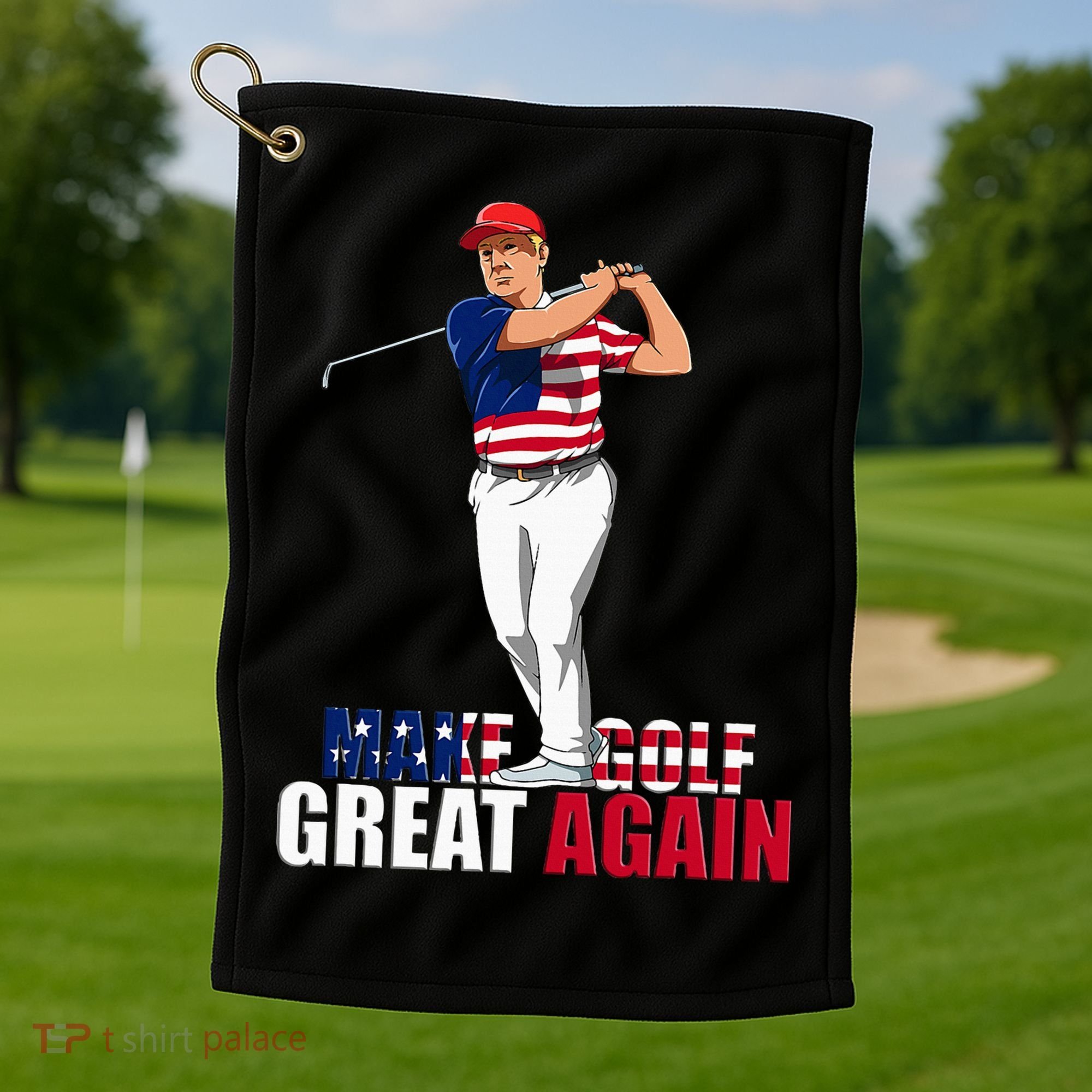 Donald Trump Funny Golf Gift Golf Towel