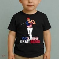 Donald Trump Funny Golf Gift Toddler T-Shirt thumb 2