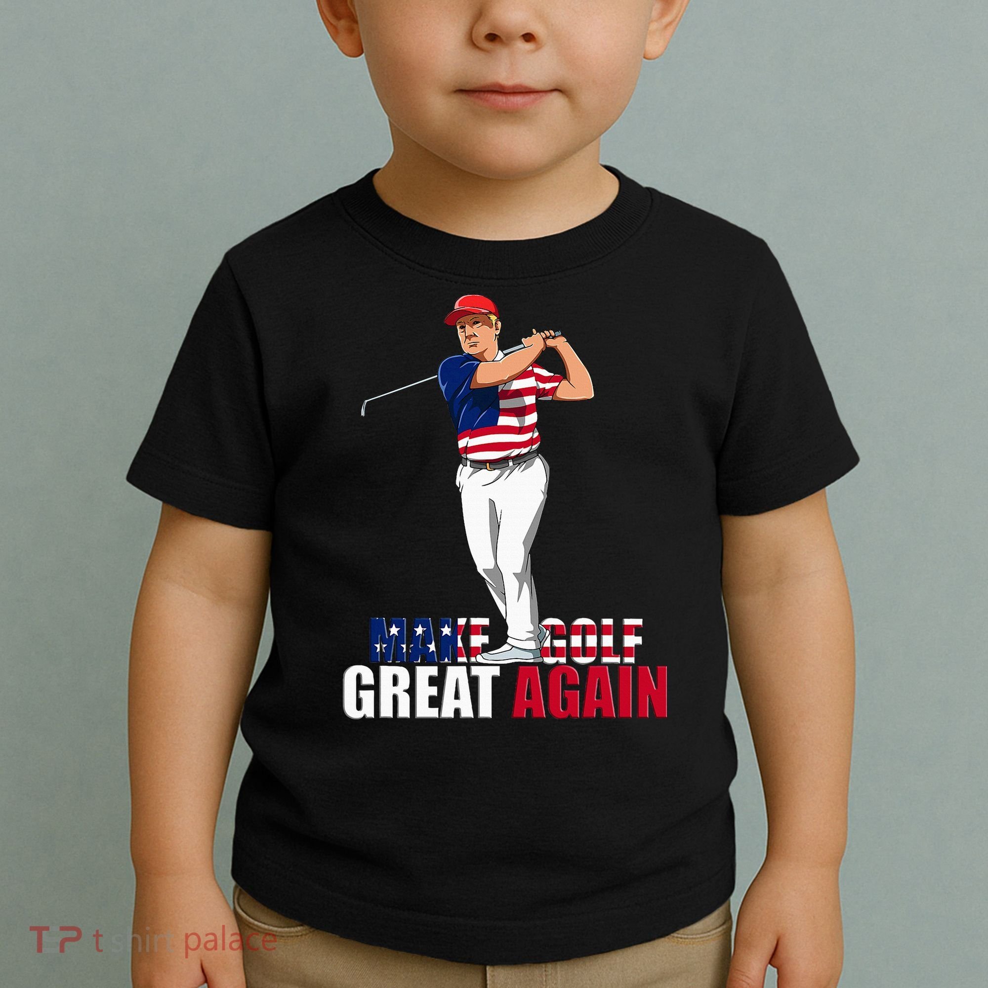 Donald Trump Funny Golf Gift Toddler T-Shirt