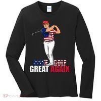 Donald Trump Funny Golf Gift Women's Long Sleeve Shirt thumb 0