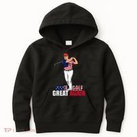 Donald Trump Funny Golf Gift Kids Hoodie thumb 0