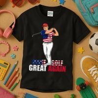 Donald Trump Funny Golf Gift Kids T-Shirt thumb 3