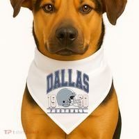 Dallas Texas Football USA-Made Doggie Bandana thumb 1