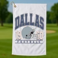 Dallas Texas Football Golf Towel thumb 1