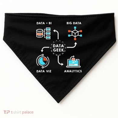 Data Tshirt For Data Scientists, Analysts And Engineers TShirt USA-Made Doggie Bandana