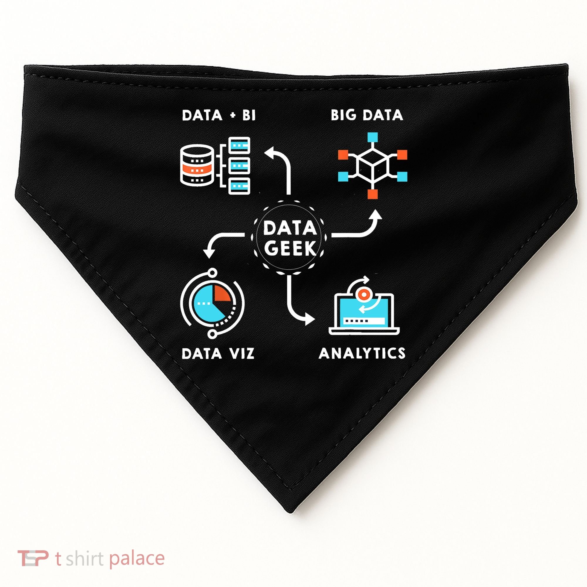 Data Tshirt For Data Scientists, Analysts And Engineers TShirt USA-Made Doggie Bandana