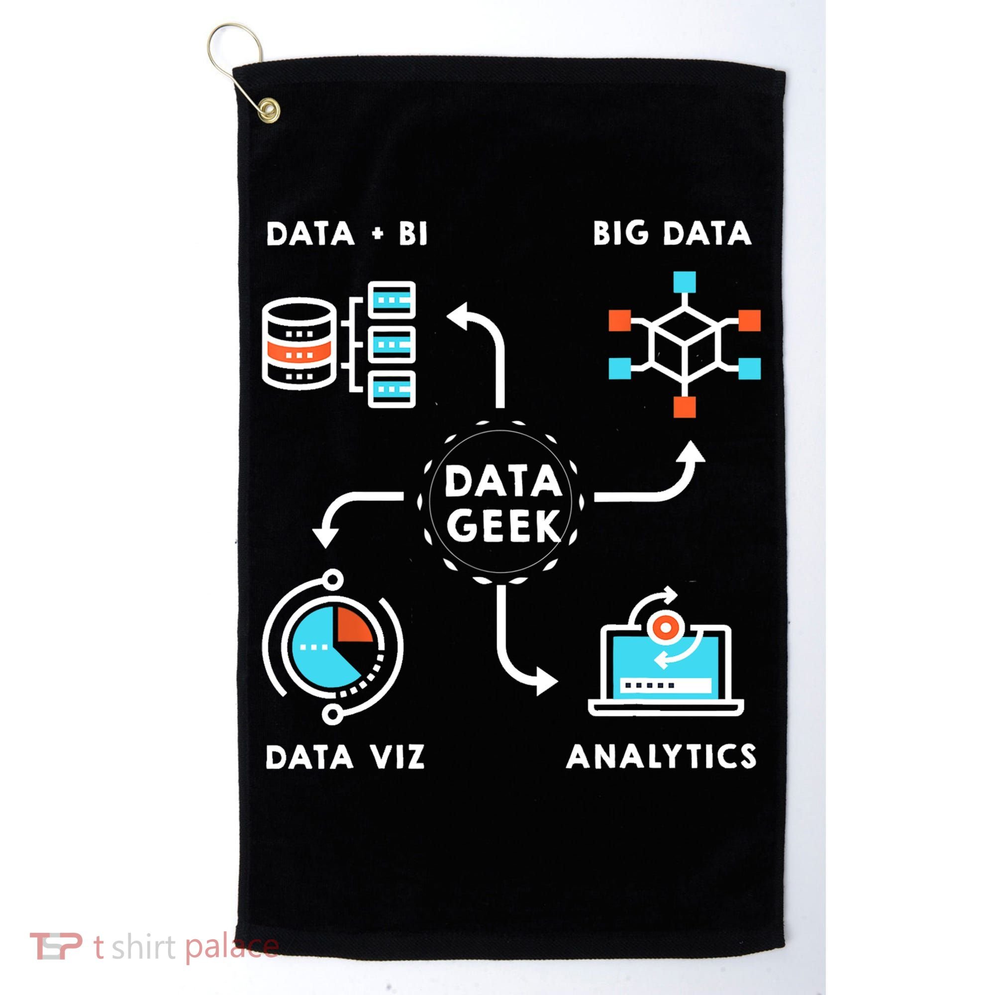 Data Tshirt For Data Scientists, Analysts And Engineers TShirt Golf Towel