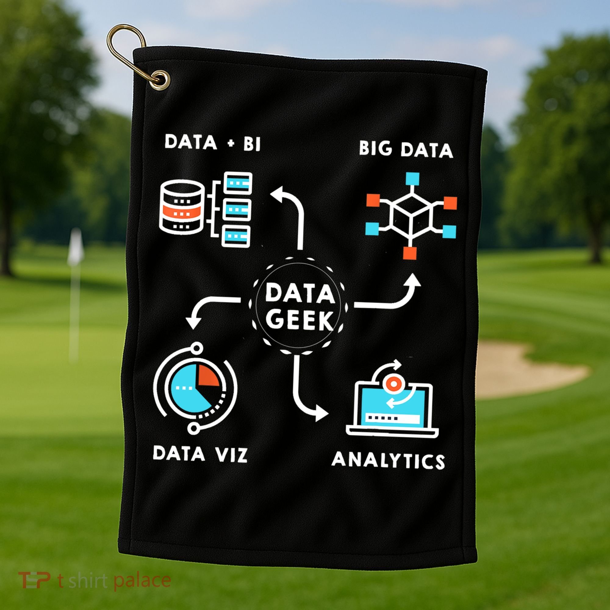Data Tshirt For Data Scientists, Analysts And Engineers TShirt Golf Towel