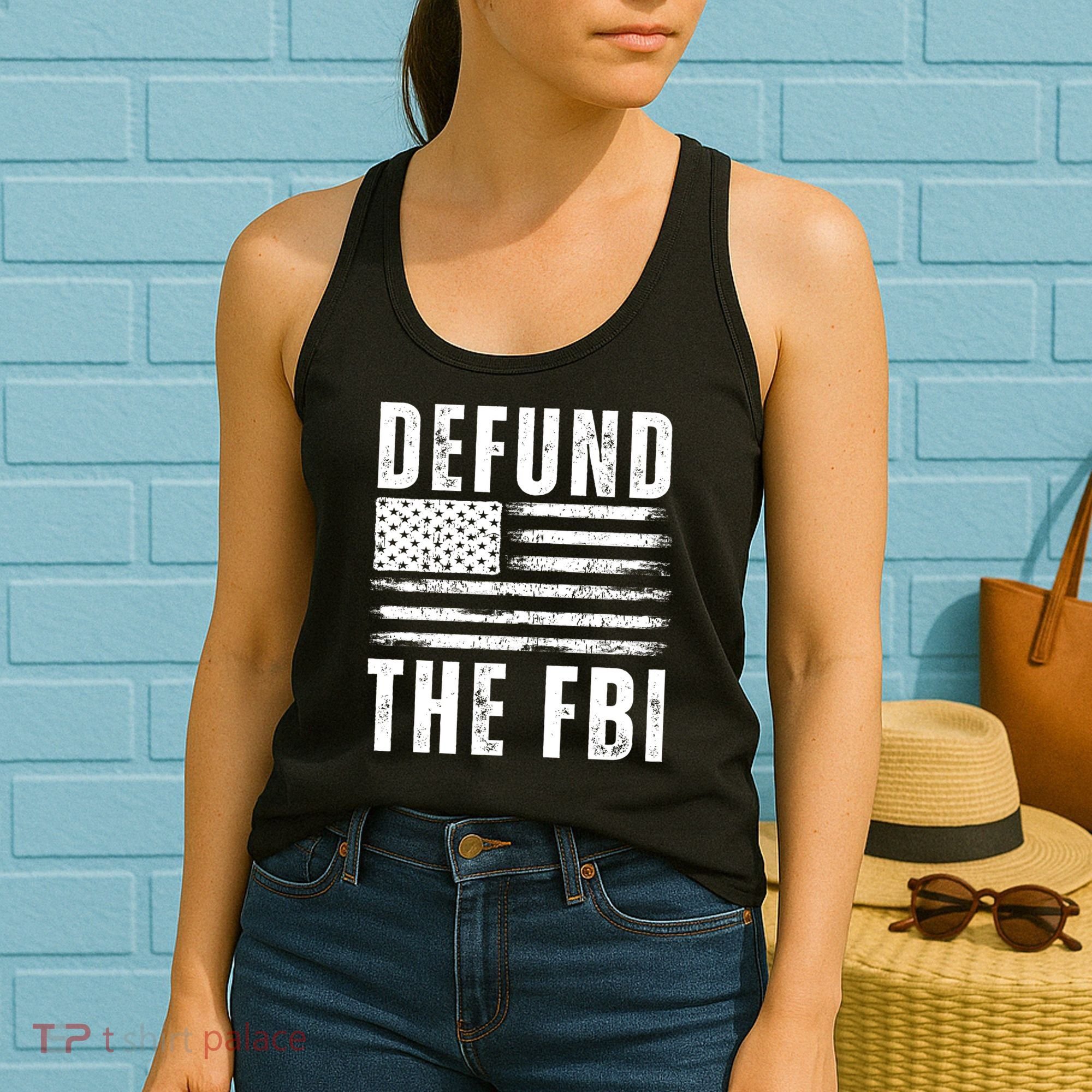 Defund The FBI Conservative Women's Tank Top