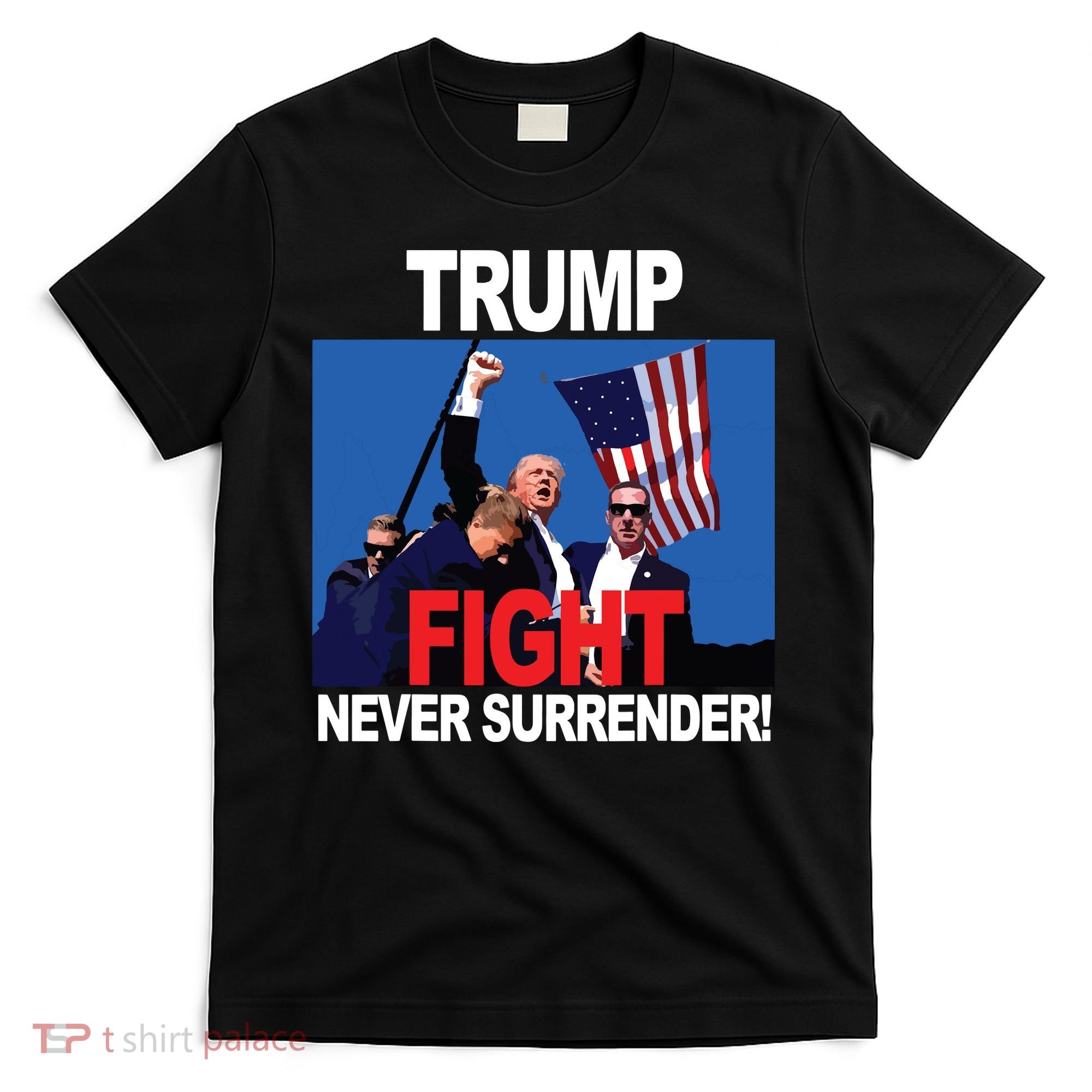 Donald Trump Fist American Flag Trump Fight T-Shirt