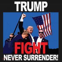 Donald Trump Fist American Flag Trump Fight T-Shirt thumb 7