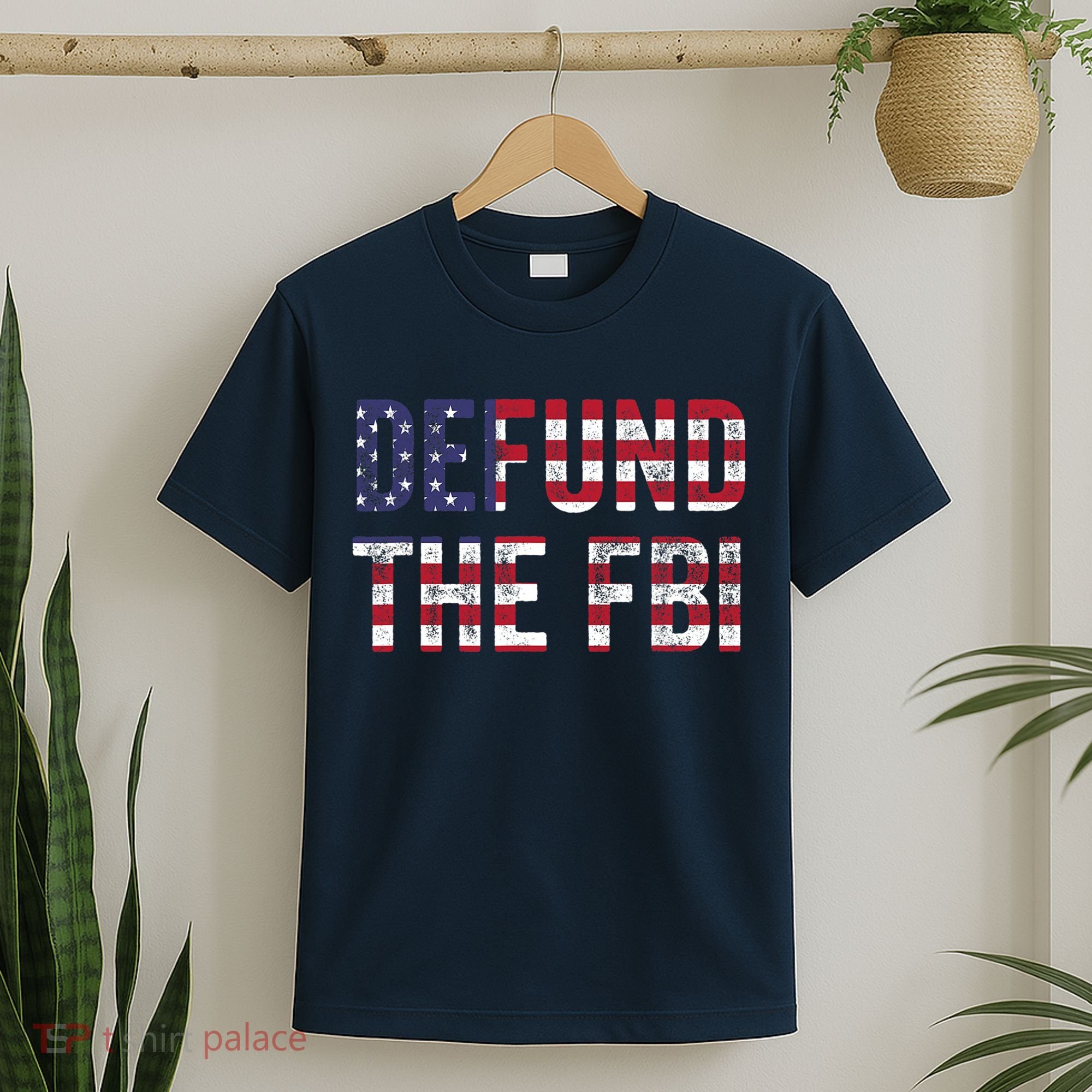 Defund The FBI American Flag Republican T-Shirt