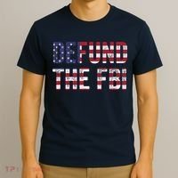 Defund The FBI American Flag Republican T-Shirt thumb 3