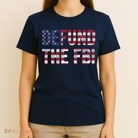 Defund The FBI American Flag Republican T-Shirt thumb 4
